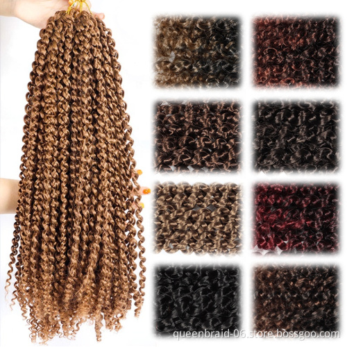 Synthetic Water Wave 22strands 18" Braiding Hair Passion Twist Crochet Hair Extensions Crochet Braids Hair Pre Passion Twist
